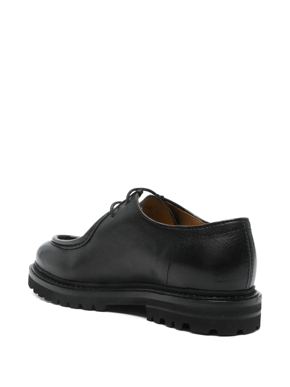 Henderson Baracco Leren derby schoenen CERVO VACCHETTA NERO