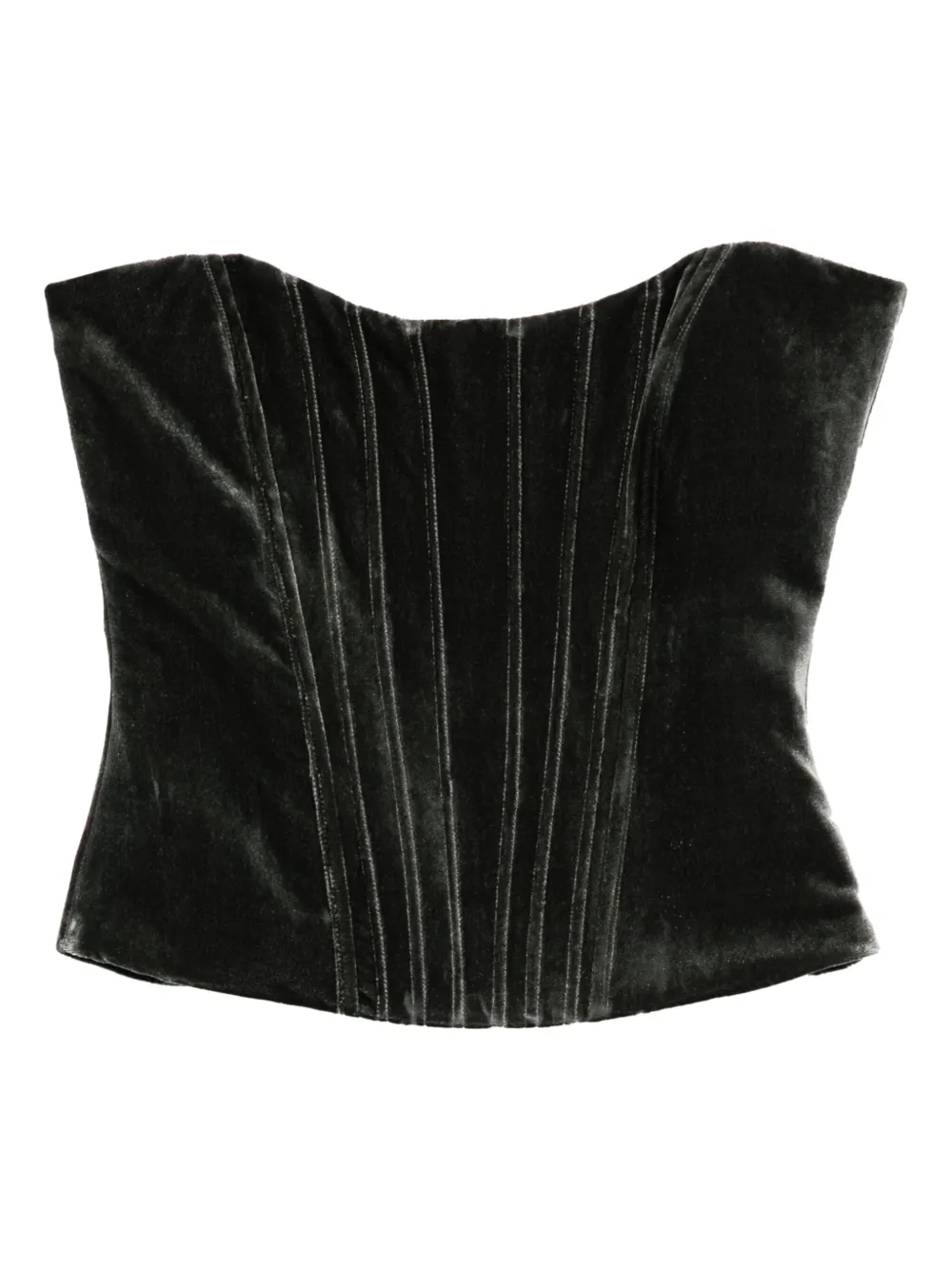 Raquel Diniz velvet corset – Grey
