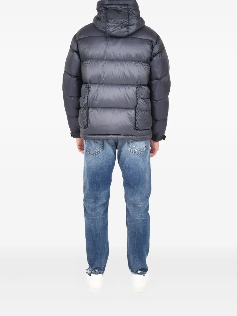 C.P. Company Donsjack met capuchon Blauw