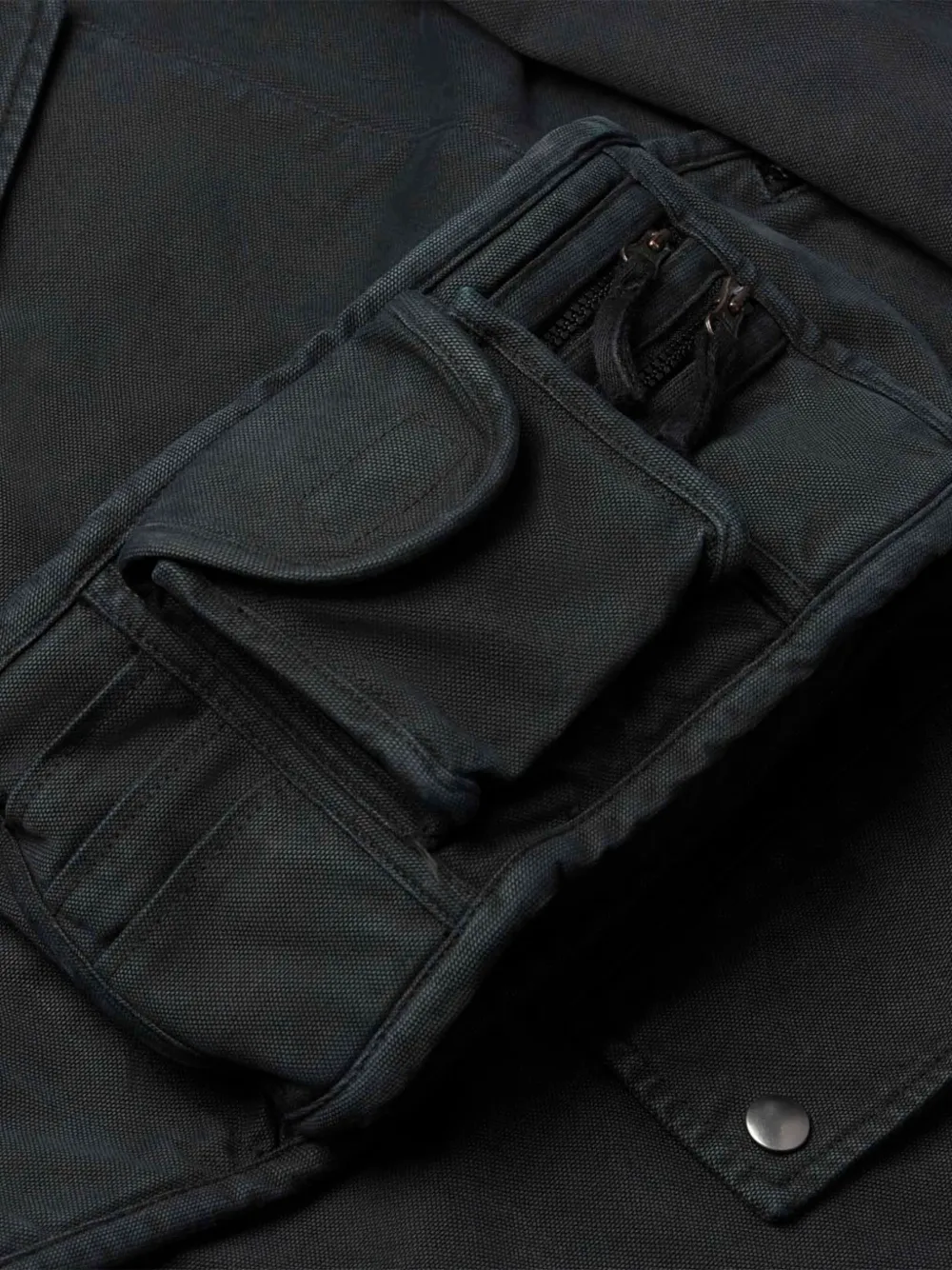 Martine Rose Jas met ceintuur en zak Groen