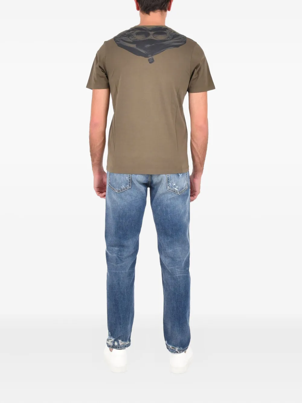 C.P. Company T-shirt met logo Groen