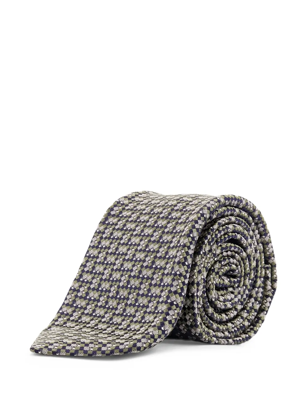 Kiton cravate en soie | tons neutres | Image 1