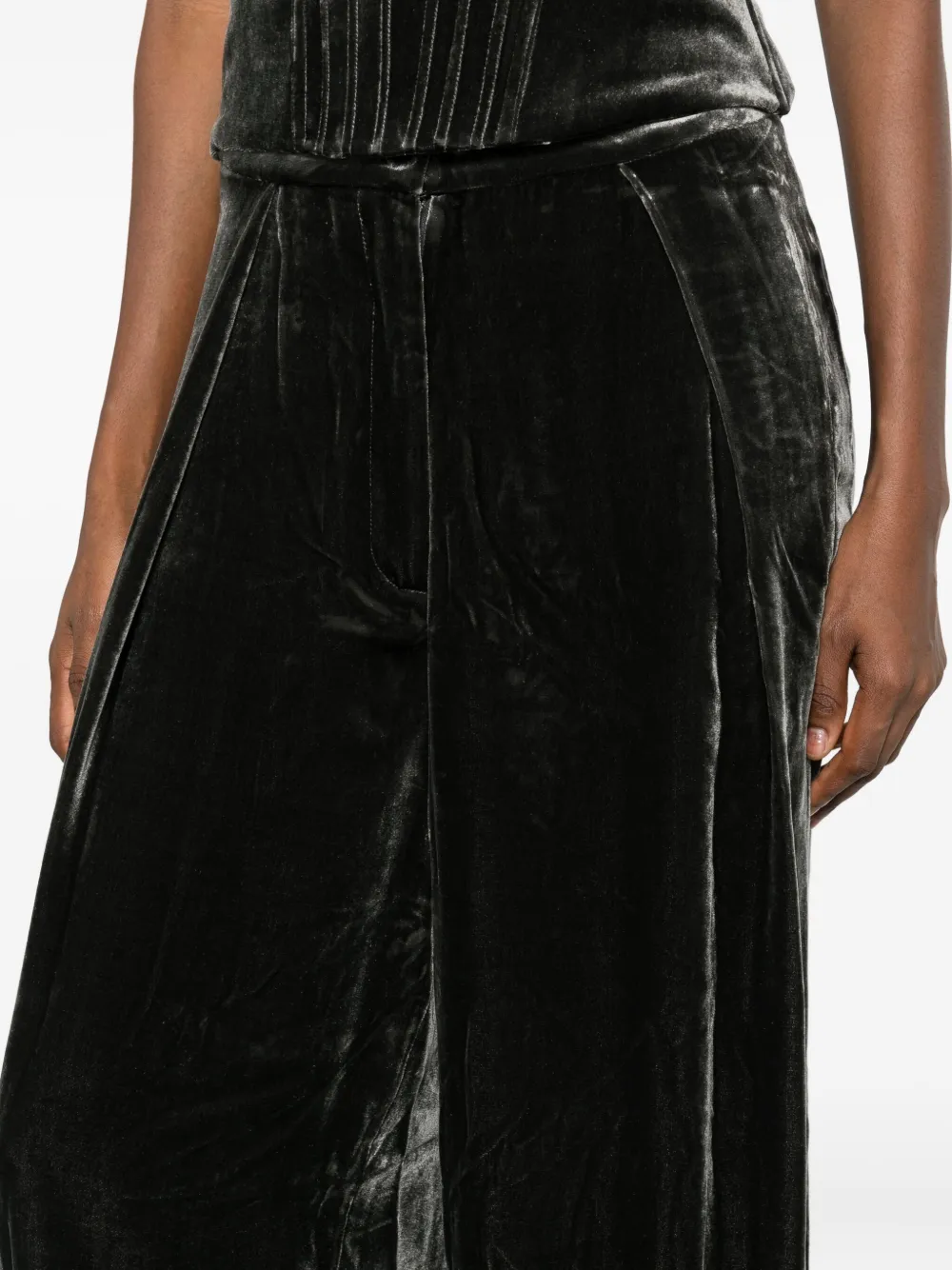 Raquel Diniz Pleated Trousers In Black