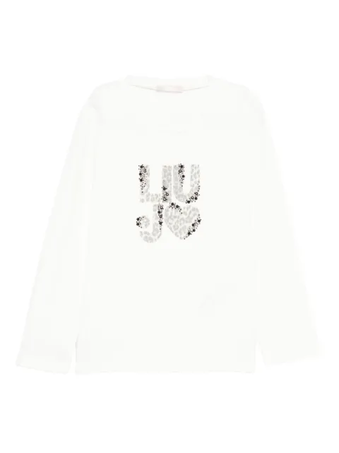 Liu Jo Kids playera con logo y detalles