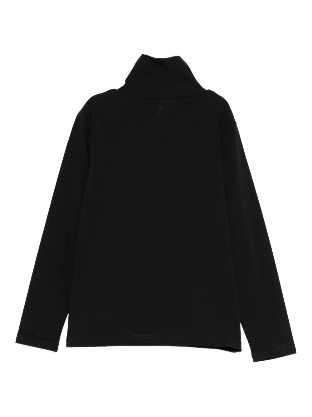Liu •jo Roll-neck Logo-plaque Sweatshirt In Black
