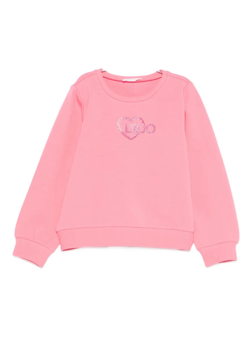 Liu Jo Kids logo-embellished sweatshirt - Rosa