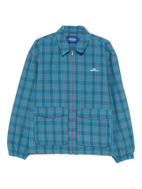 Awake NY checked bomber jacket