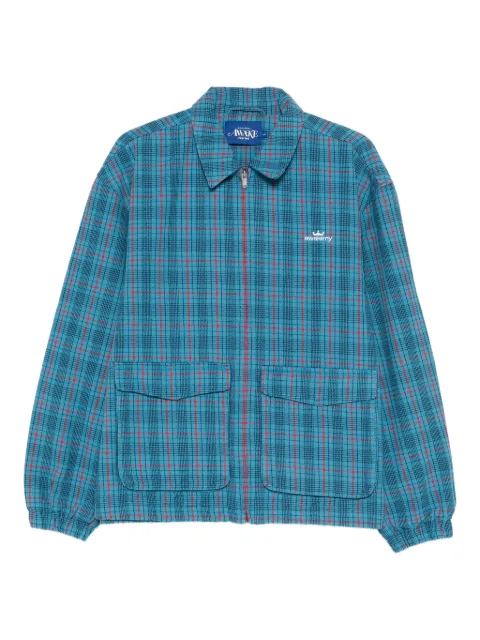 Awake NY chamarra bomber con motivo de cuadros