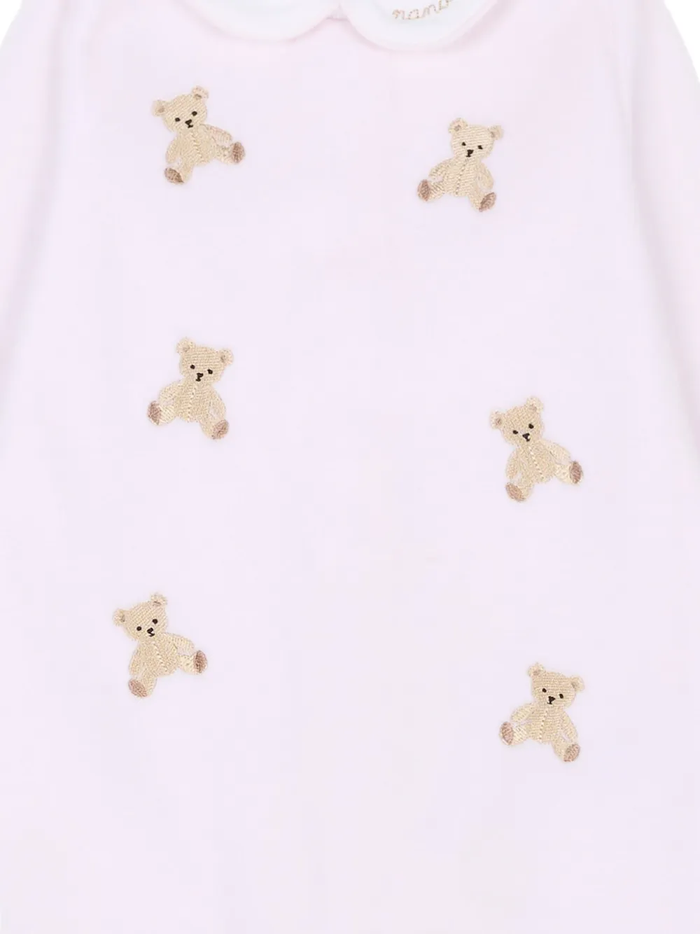 Nanán Embroidered Collared Pyjamas In Pink