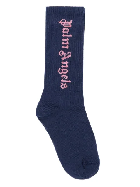 Palm Angels Kids logo socks