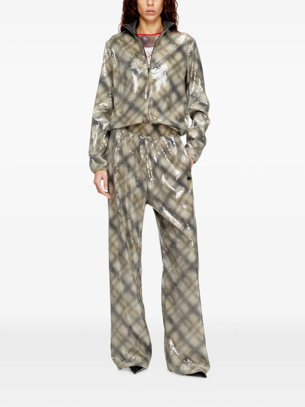 Diesel P-Erqueen sequinned trousers | Wide-Leg Pants | Image 2