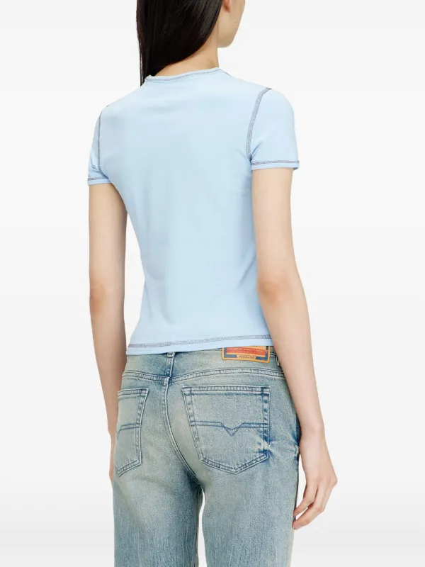 Diesel T-Uncuties-Long-S3 Printed T-shirt | Blue | FARFETCH