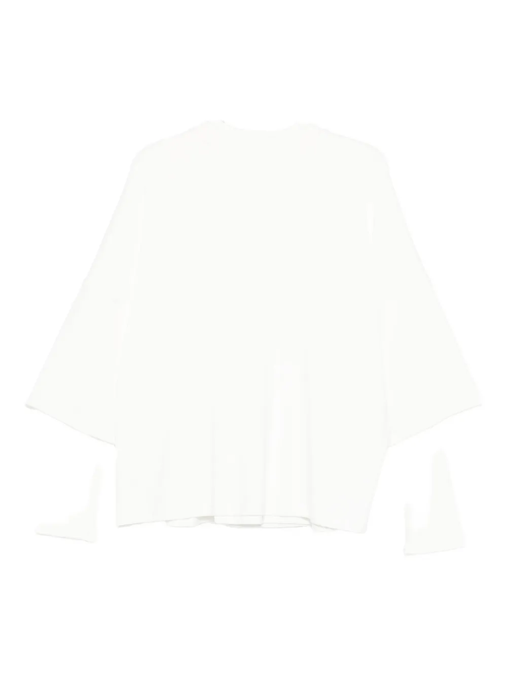 The Mannei flared-sleeve top - Wit