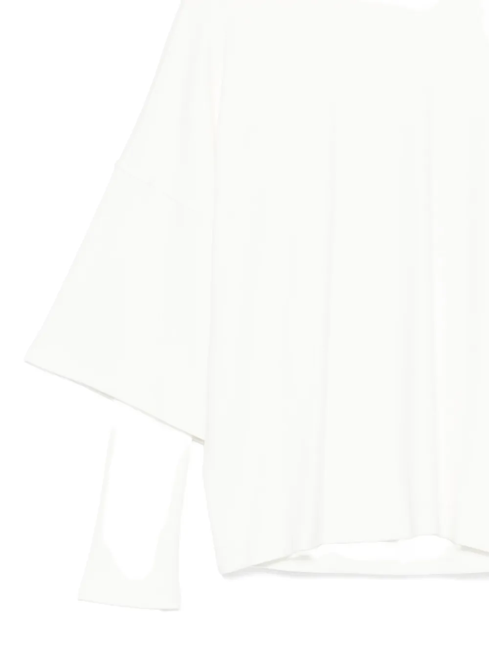 The Mannei Flared-sleeve Top In White