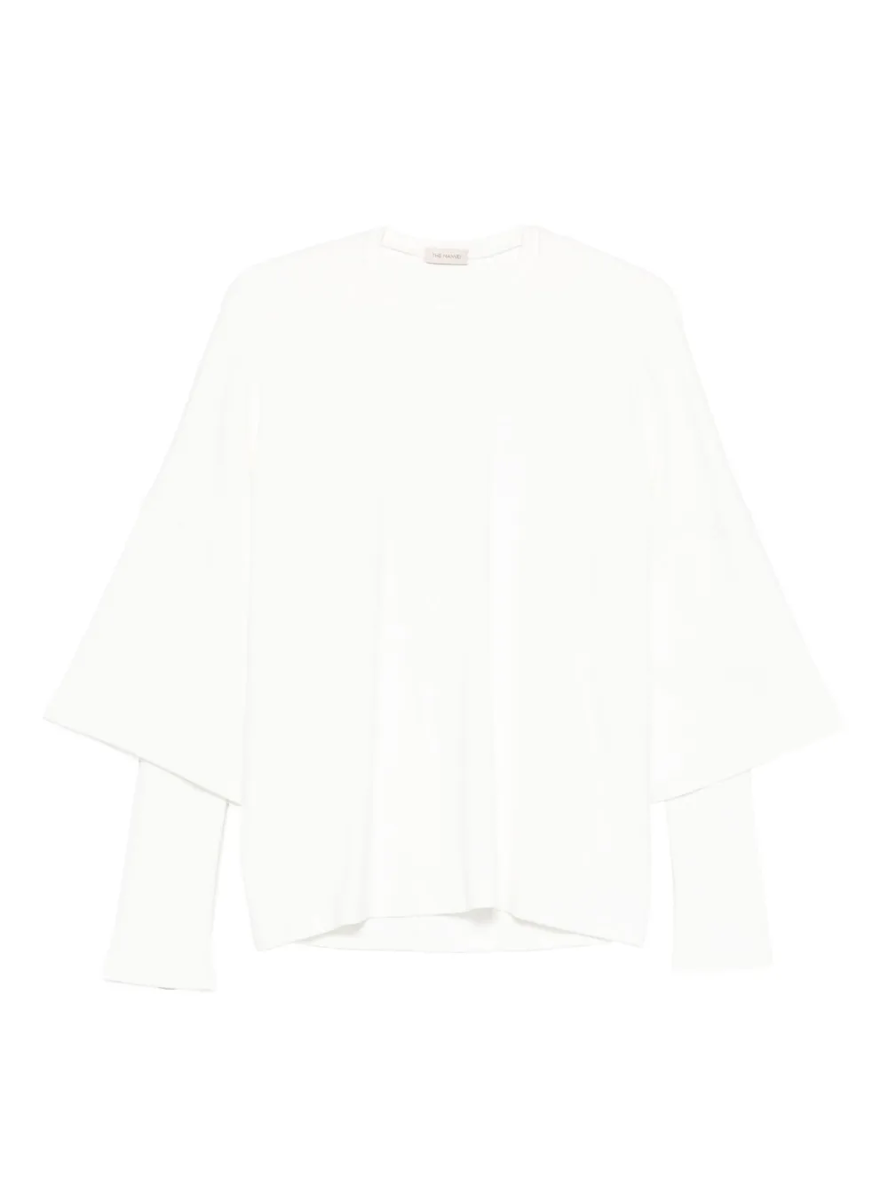 The Mannei flared-sleeve top | White | Image 1