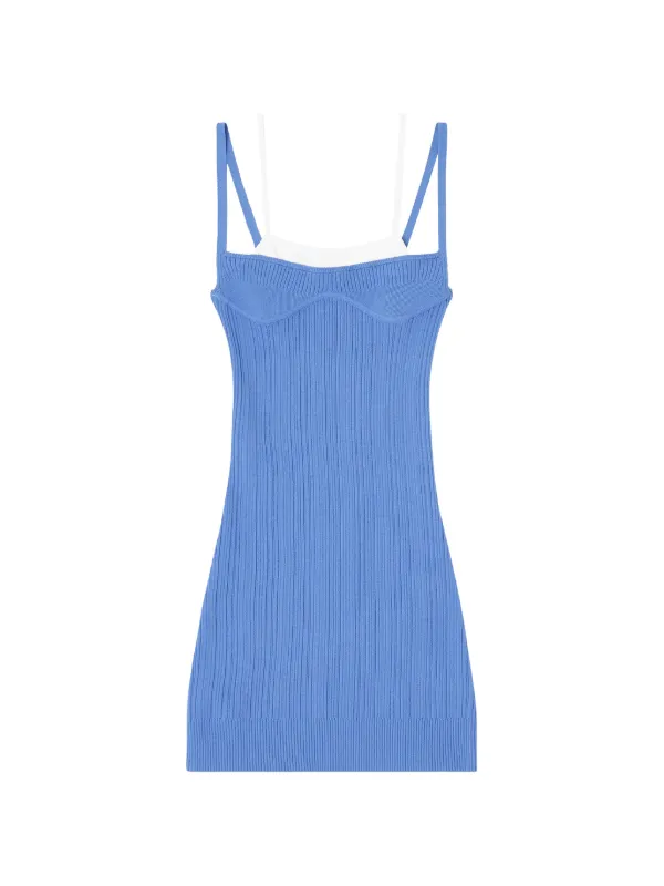 knee length dresses for ladies Oceanus x Zandra Rhodes Dream Shell Mini Dress White, L main image 1
