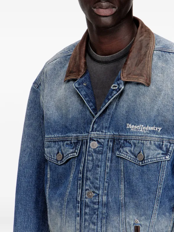 Diesel Jaqueta Jeans D-Denver-S1 | Azul | FARFETCH BR