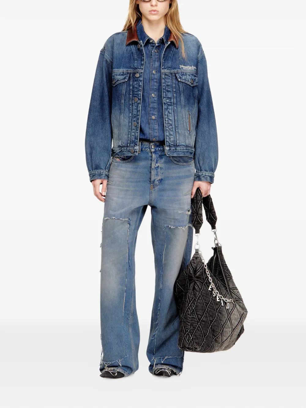  Diesel D-denver-s1 Denim Jacket - Blue 