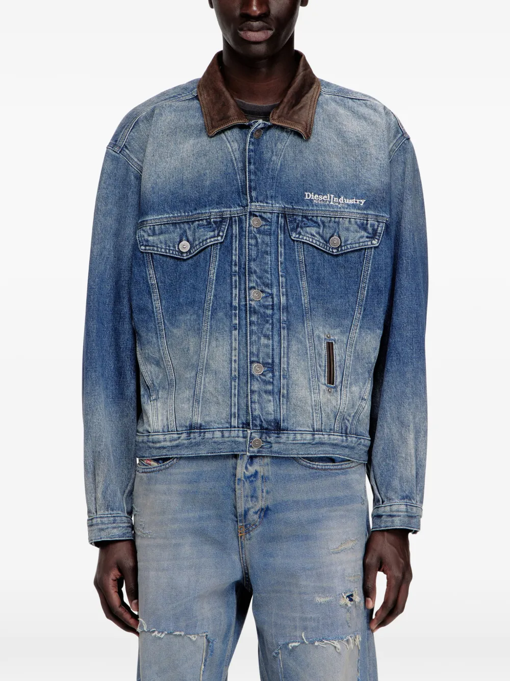 Diesel D-Denver-S1 denim jack Blauw