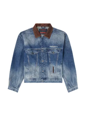 Alexander Wang プリント デニムジャケット | ブルー | FARFETCH JP