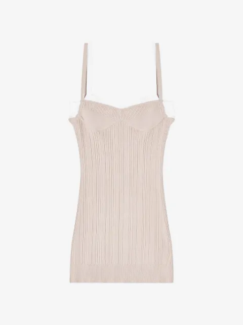 Diesel knit tank dress with layered effect