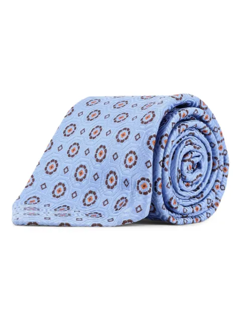 Kiton corbata con motivo geométrico