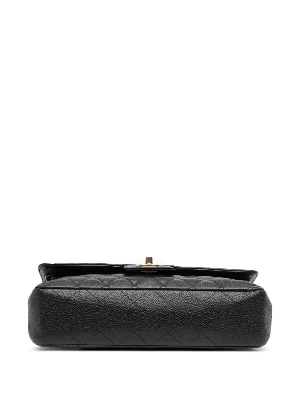 Pre-owned Chanel 2012 Medium Classic Caviar Double Flap Shoulder Bag