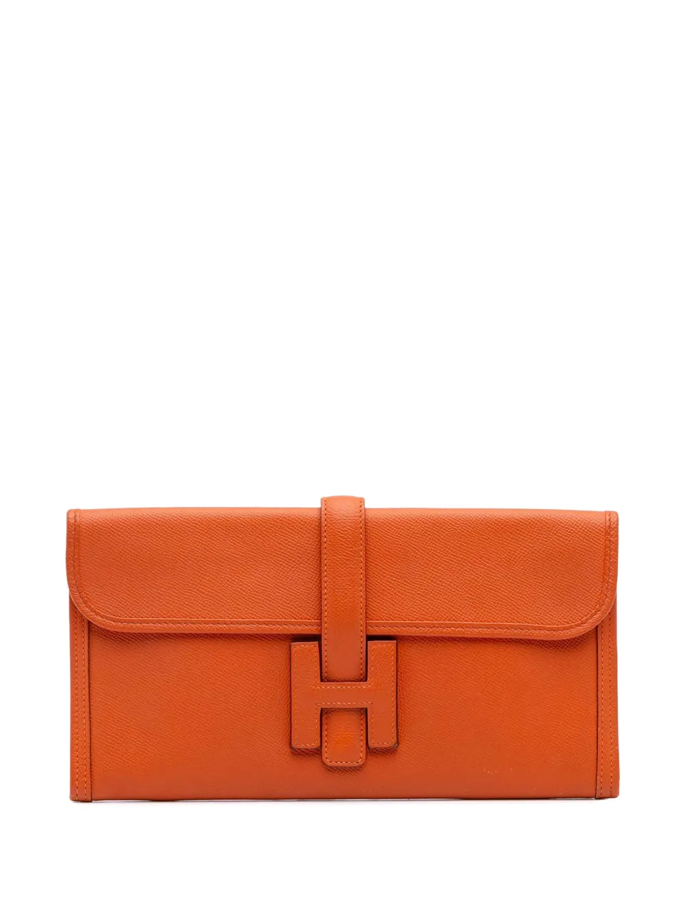 Hermès Pre-Owned 2014 Epsom Jige Elan 29 clutch bag | Orange | Image 1