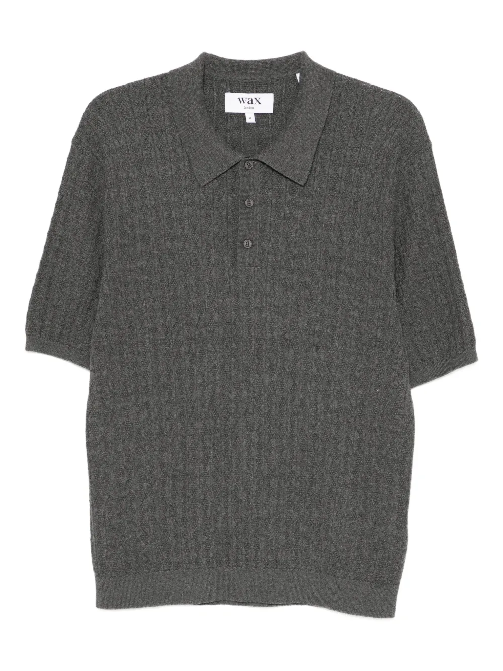 Wax London Polo in maglia a righe - Grigio