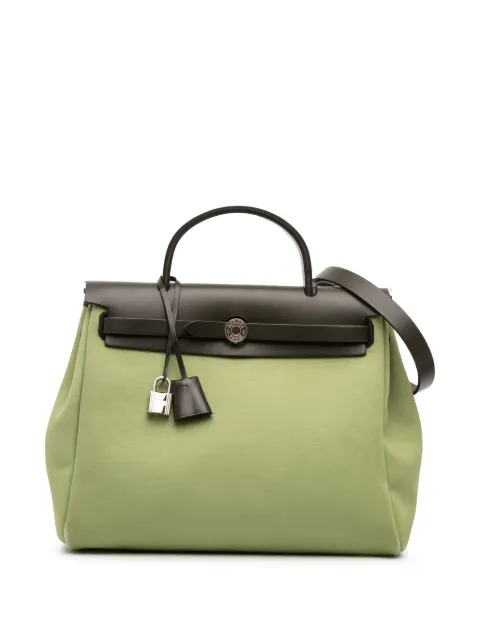 Hermès Pre-Owned 2019 Toile Herbag Zip 31 satchel