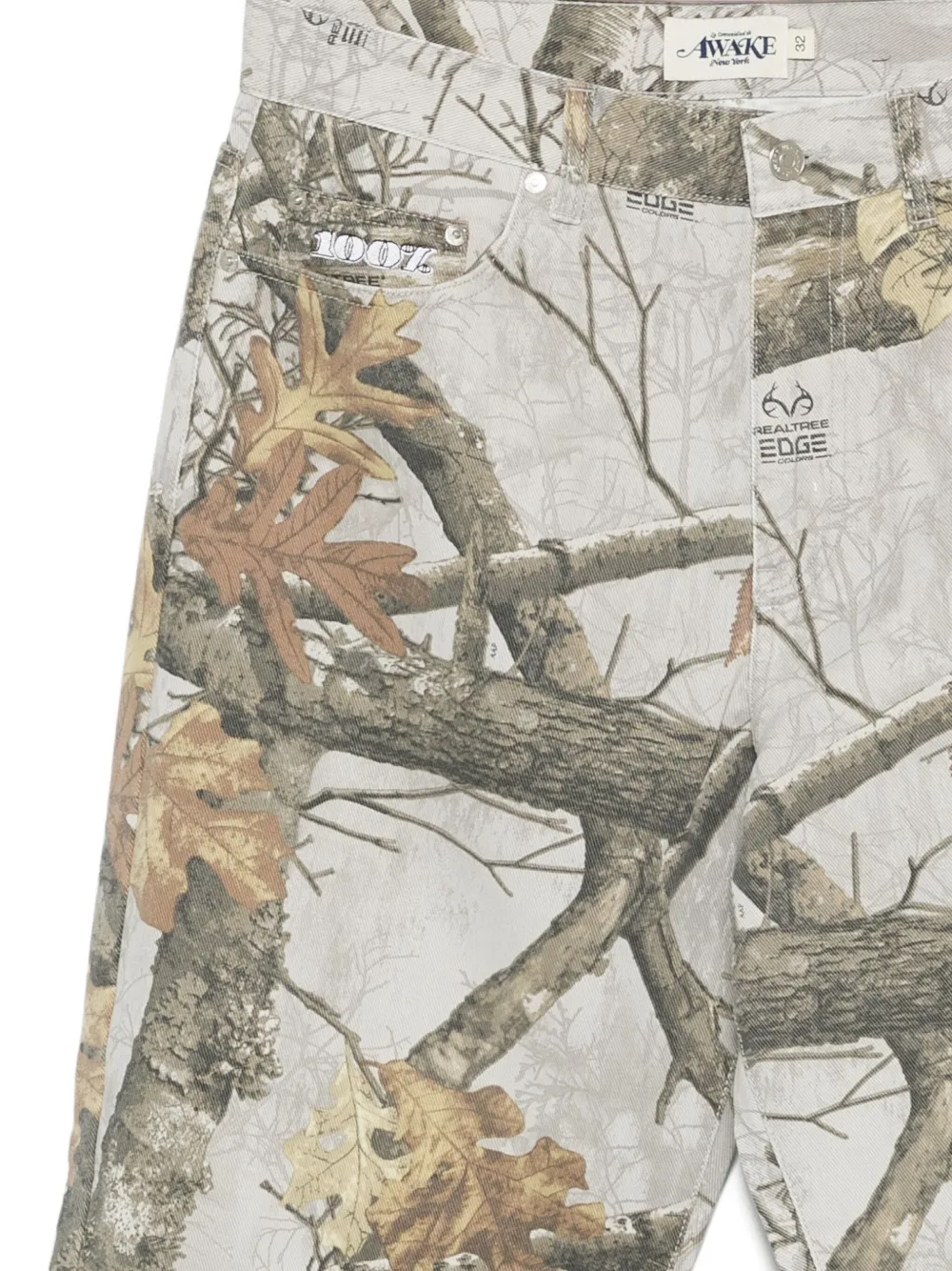 Awake Ny X Stussy Big Ol' Realtree Edge Jeans In Multi
