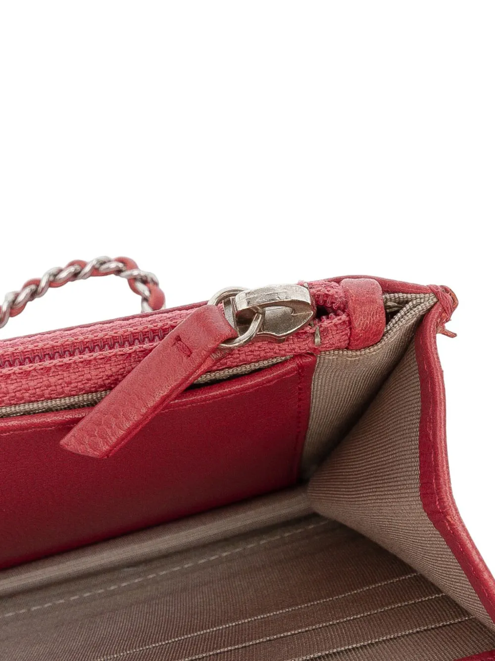 2013-2014 Cc Caviar Sevruga Wallet On Chain Crossbody Bag