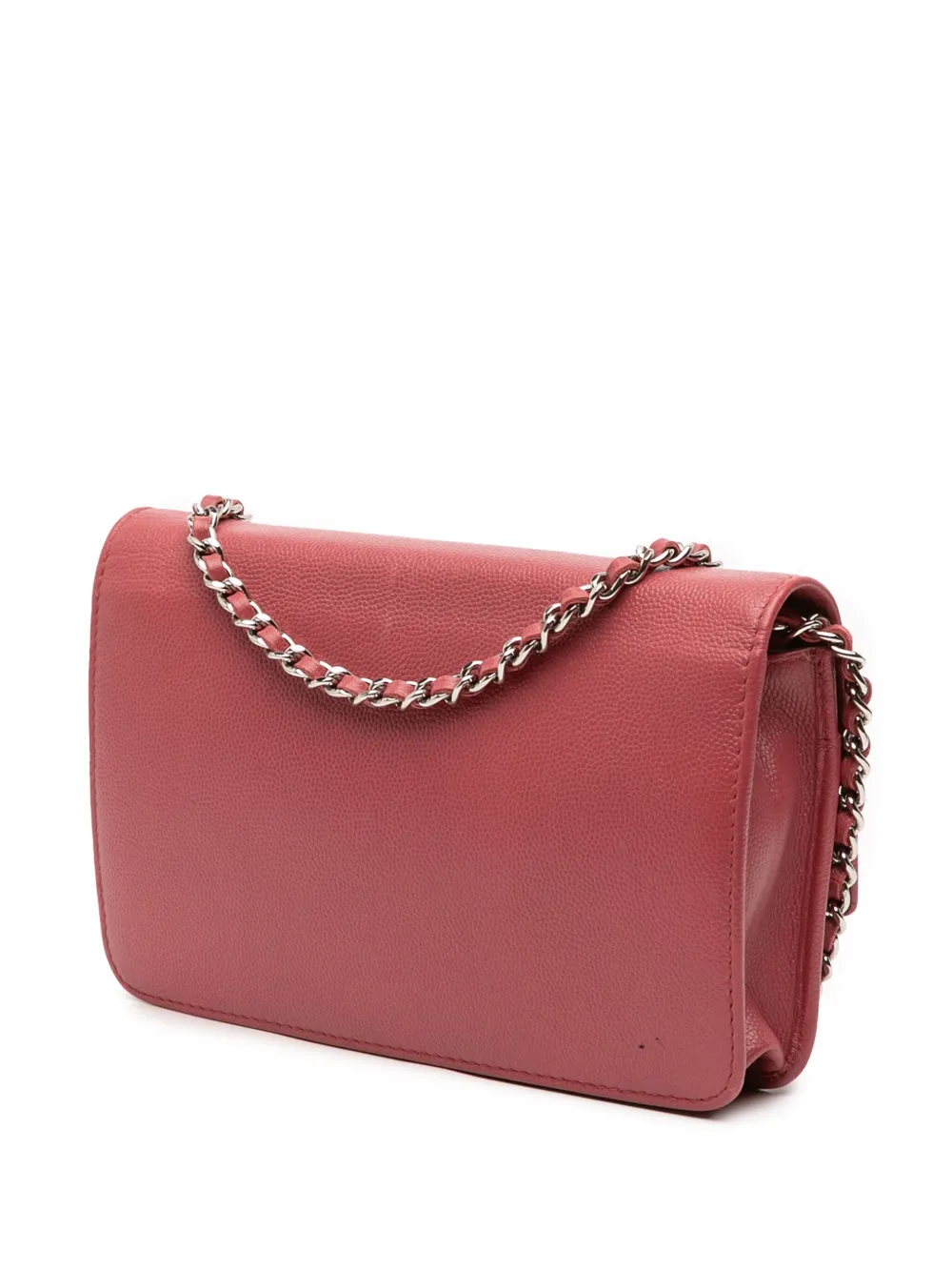 2013-2014 Cc Caviar Sevruga Wallet On Chain Crossbody Bag