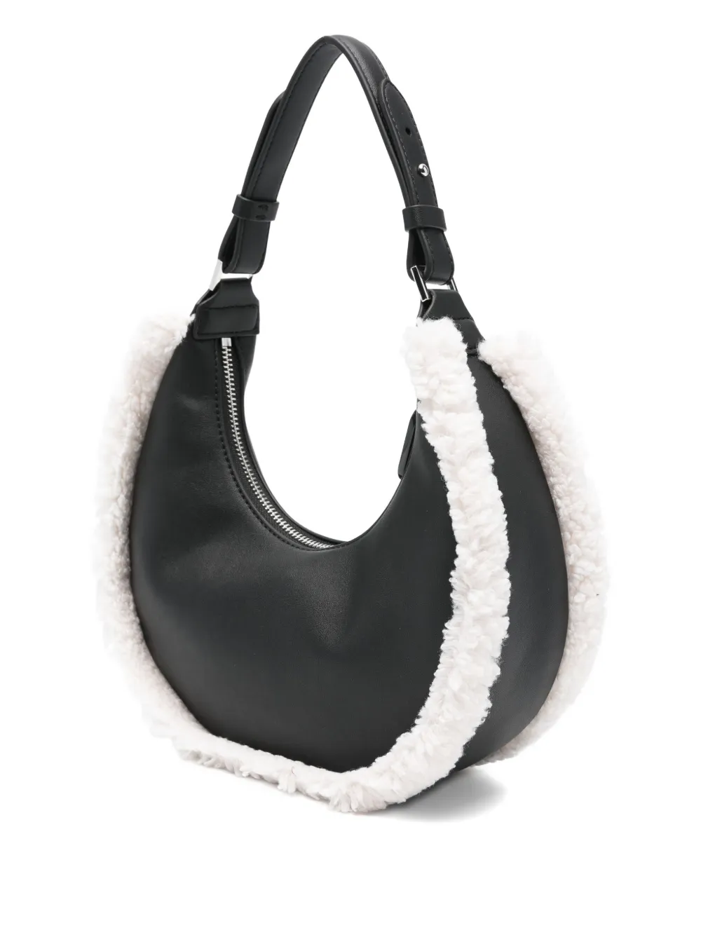 Karl Lagerfeld Jeans Trimmed Shoulder Bag In Black