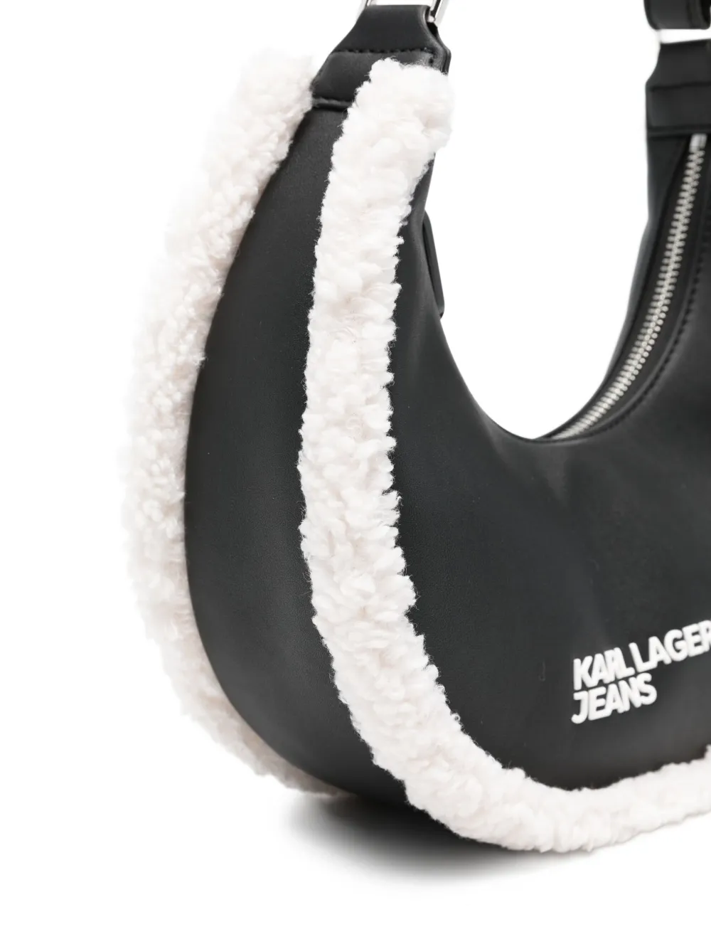 Karl Lagerfeld Jeans Schoudertas met afwerking Zwart