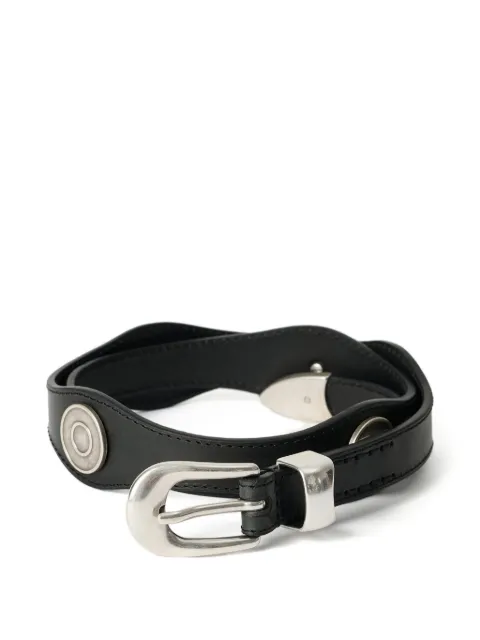 OUR LEGACY wavy leather belt