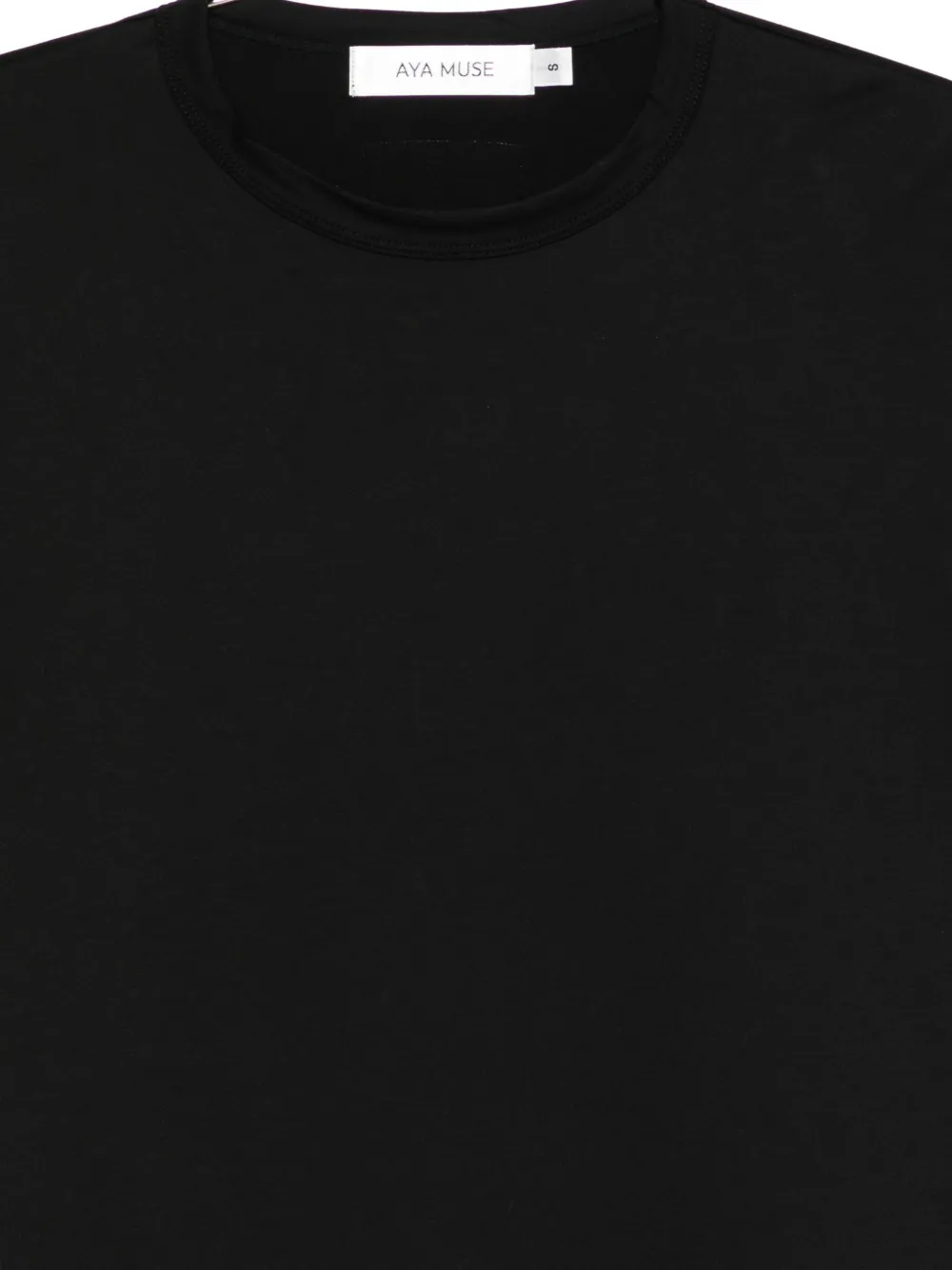 Aya Muse T-shirt met dubbele mouwen Zwart