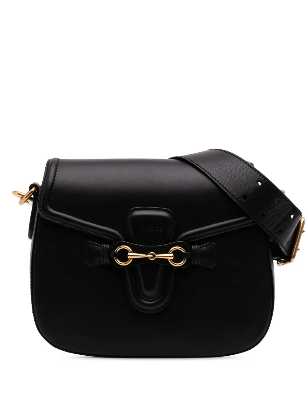 Gucci Pre-Owned 2016-2025 ミディアム レザー レディ ウェブ ショルダーバッグ - ブラック Gucci Pre-Owned 2016-2025 ミディアム レザー レディ ウェブ ショルダーバッグ - ブラック