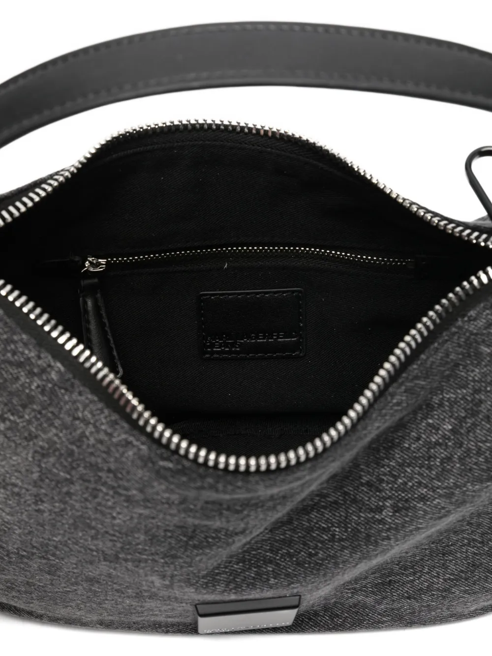 Karl Lagerfeld Jeans Logo-strap Tote Bag In Black