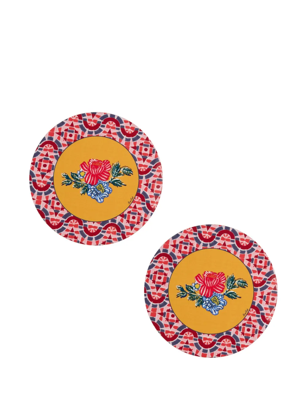 Lisa Corti lot de deux sets de table à fleurs | Arts de la table | Image 2
