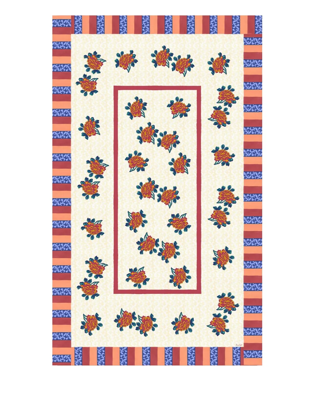 Lisa Corti Ortensia Tablecloth In Neutral