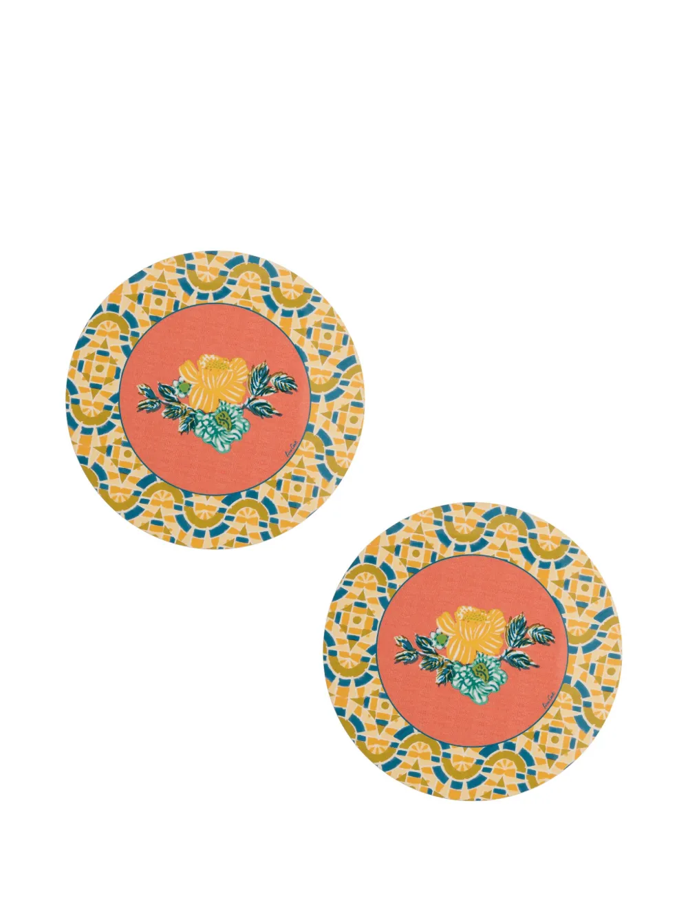 Lisa Corti lot de deux sets de table à fleurs | Arts de la table | Image 2