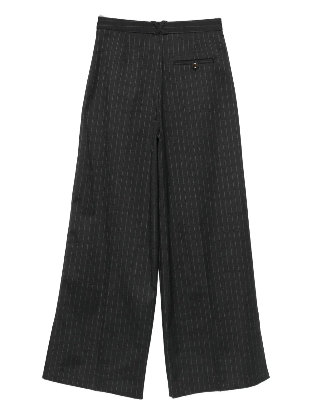 The Garment pinstripe pleat-detail trousers - Zwart