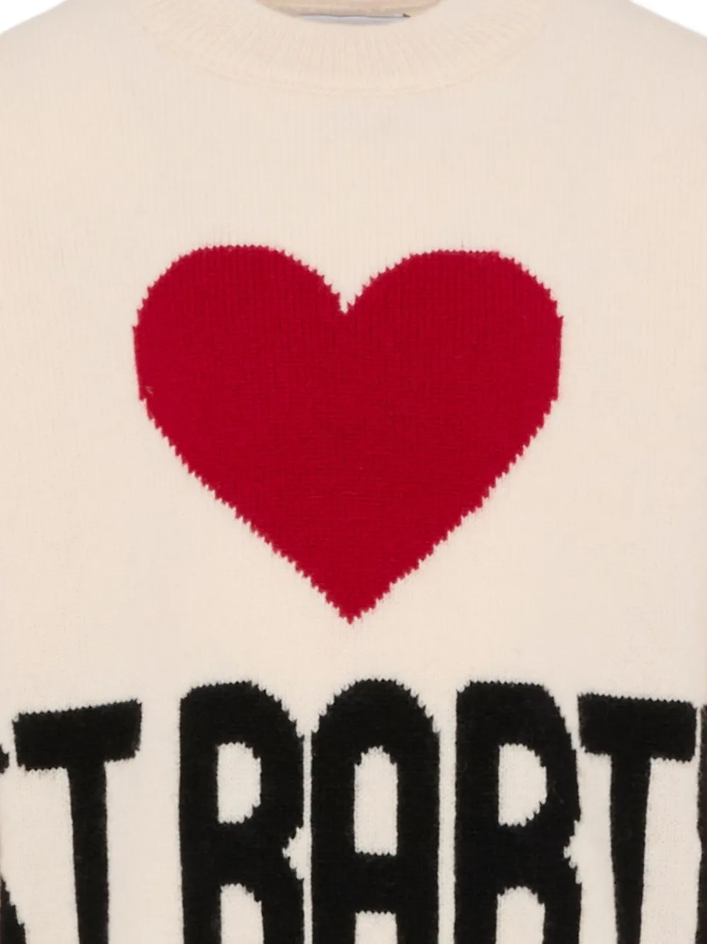 Mc2 Saint Barth X Peanuts Kyla Heart-embroidered Jumper In Neutral
