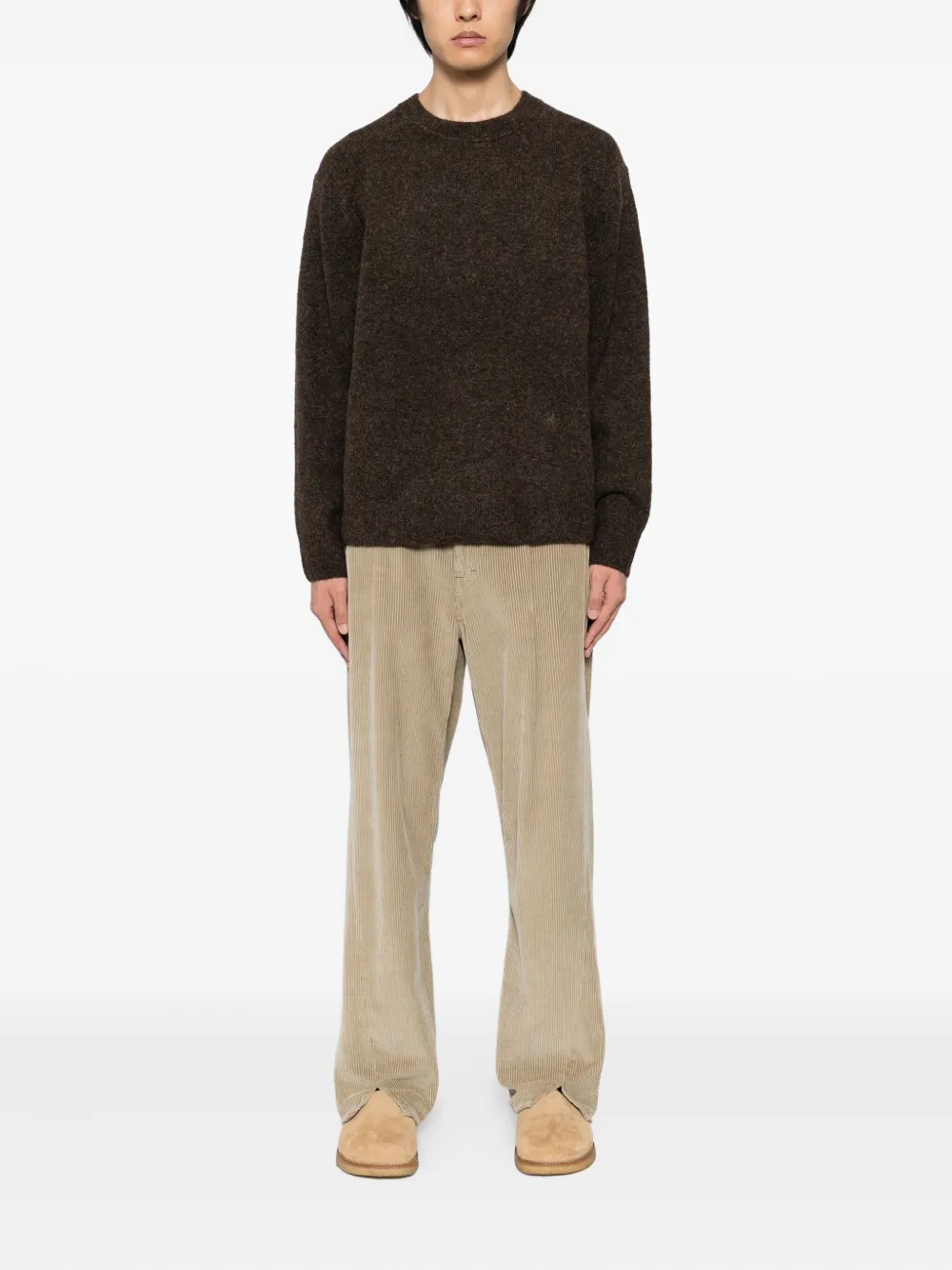 Wax London Sweater met ronde hals - Bruin
