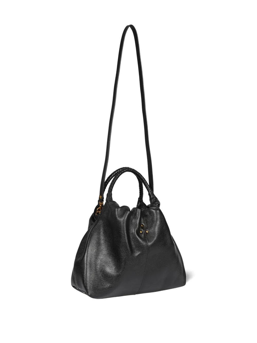 Jérôme Dreyfuss Gordi M braided handle tote bag - Zwart