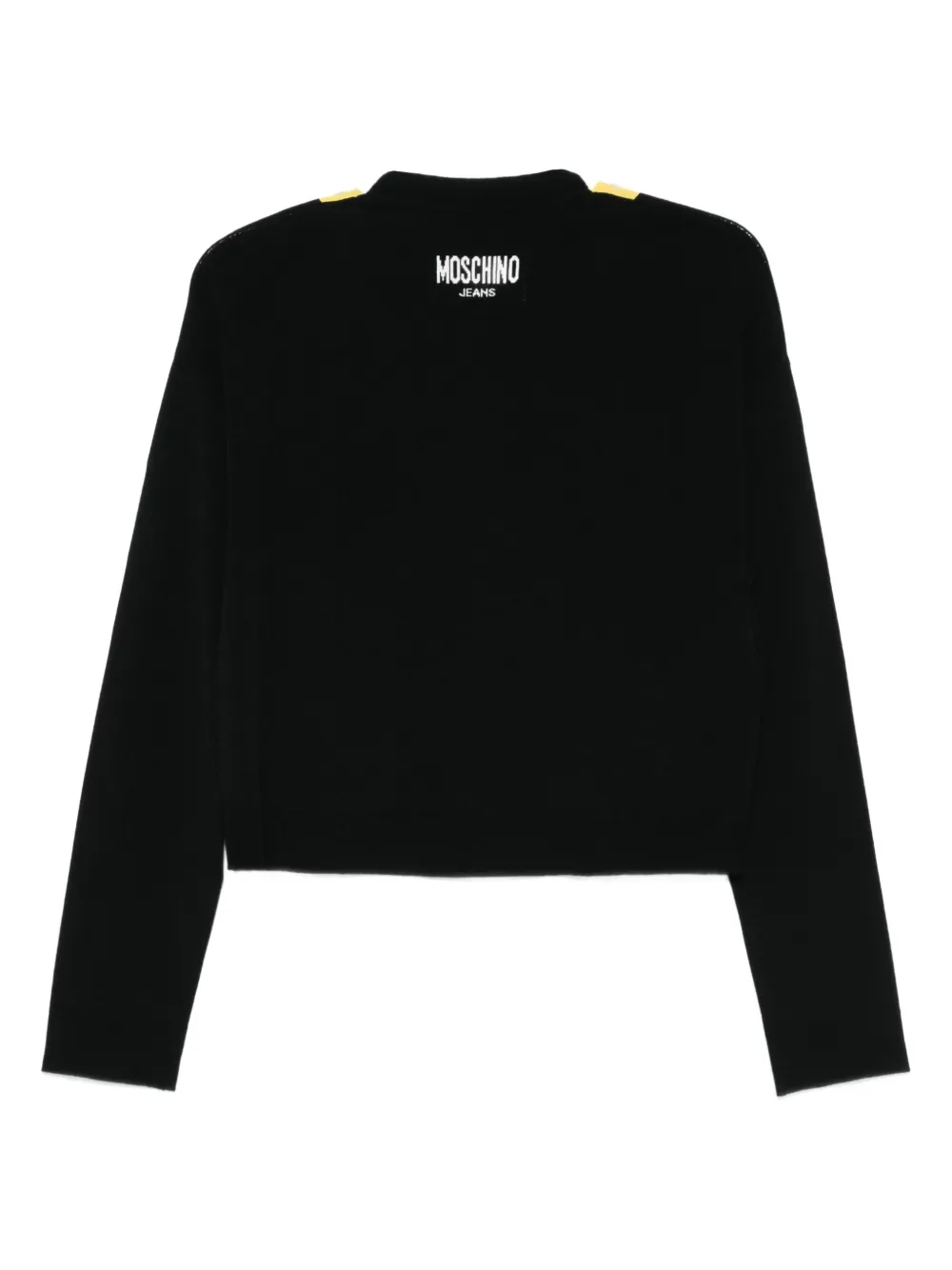Moschino Round-neck Sweater In Black