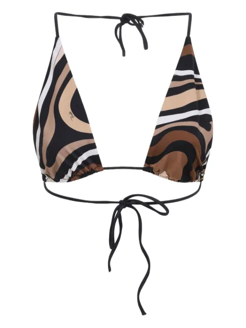 PUCCI patterned tie-straps bikini top