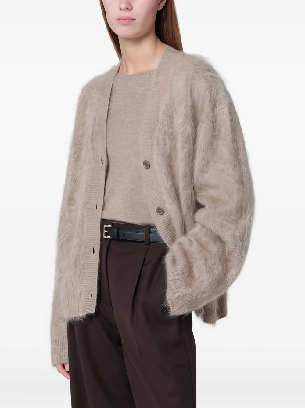 Almada Label Macy Cardigan In Neutral
