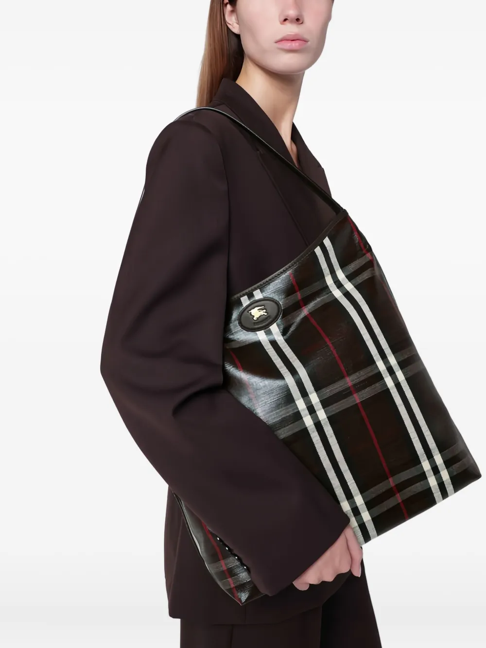 Burberry Cameratas met logopatch - Bruin